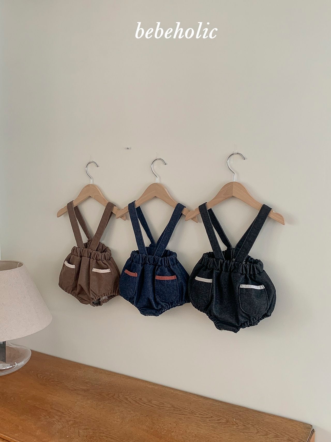 ［bebe holic］Fuzy suspender bloomer