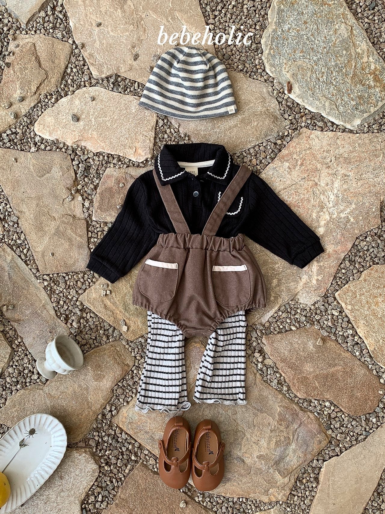 ［bebe holic］Fuzy suspender bloomer