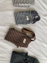 ［bebe holic］Rissa stripe suspender pants