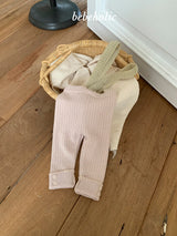 ［bebe holic］Claire knit suspender leggings