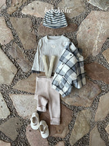 ［bebe holic］Claire knit suspender leggings