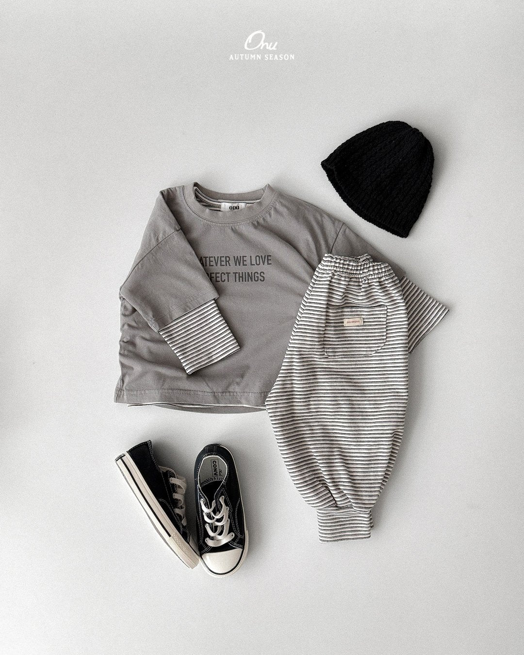 ［onu］Pencil stripe pants