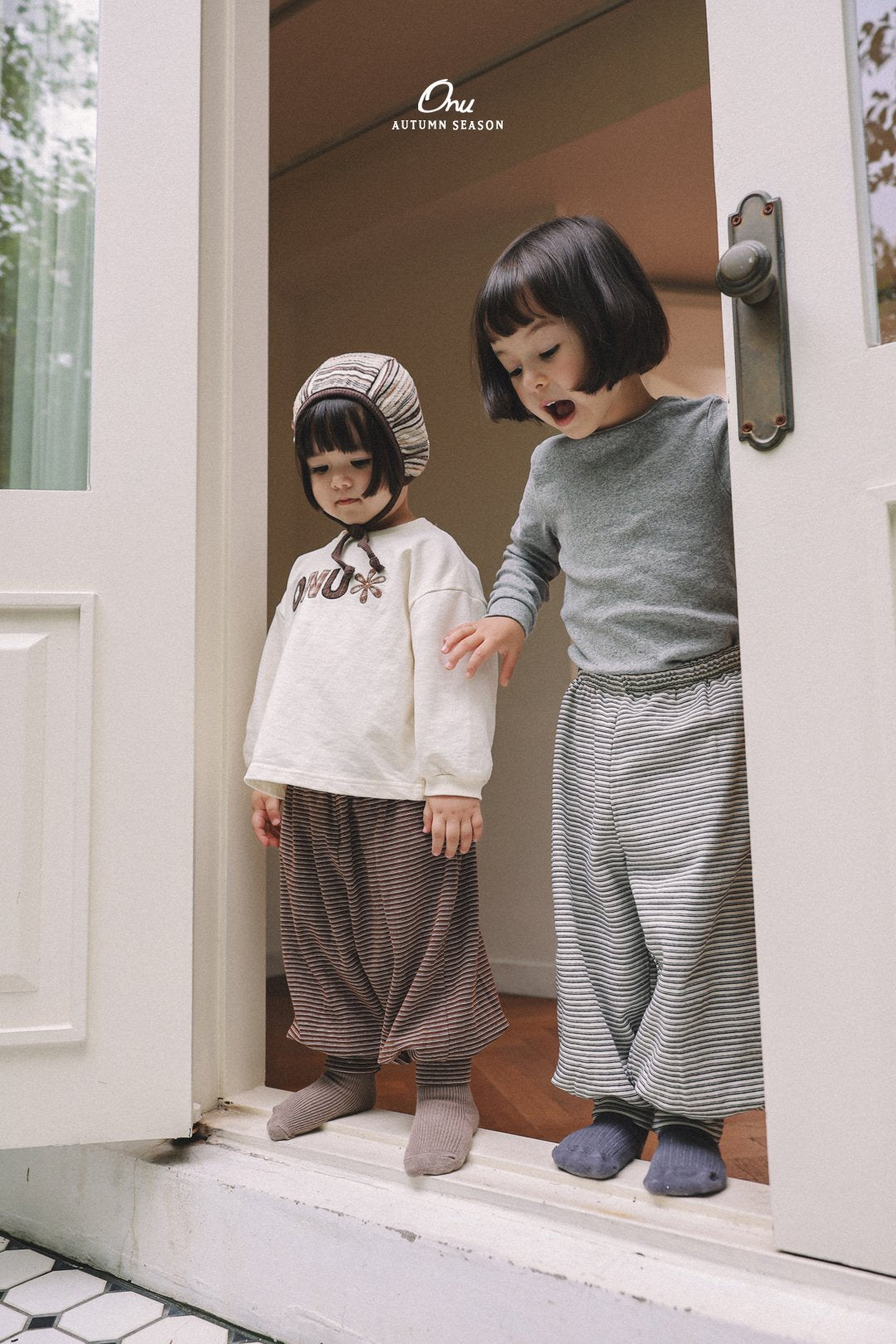 ［onu］Pencil stripe pants