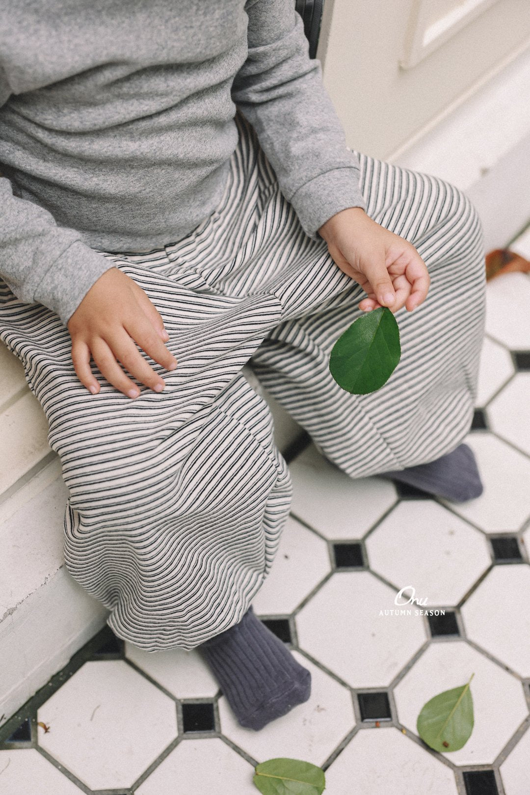 ［onu］Pencil stripe pants