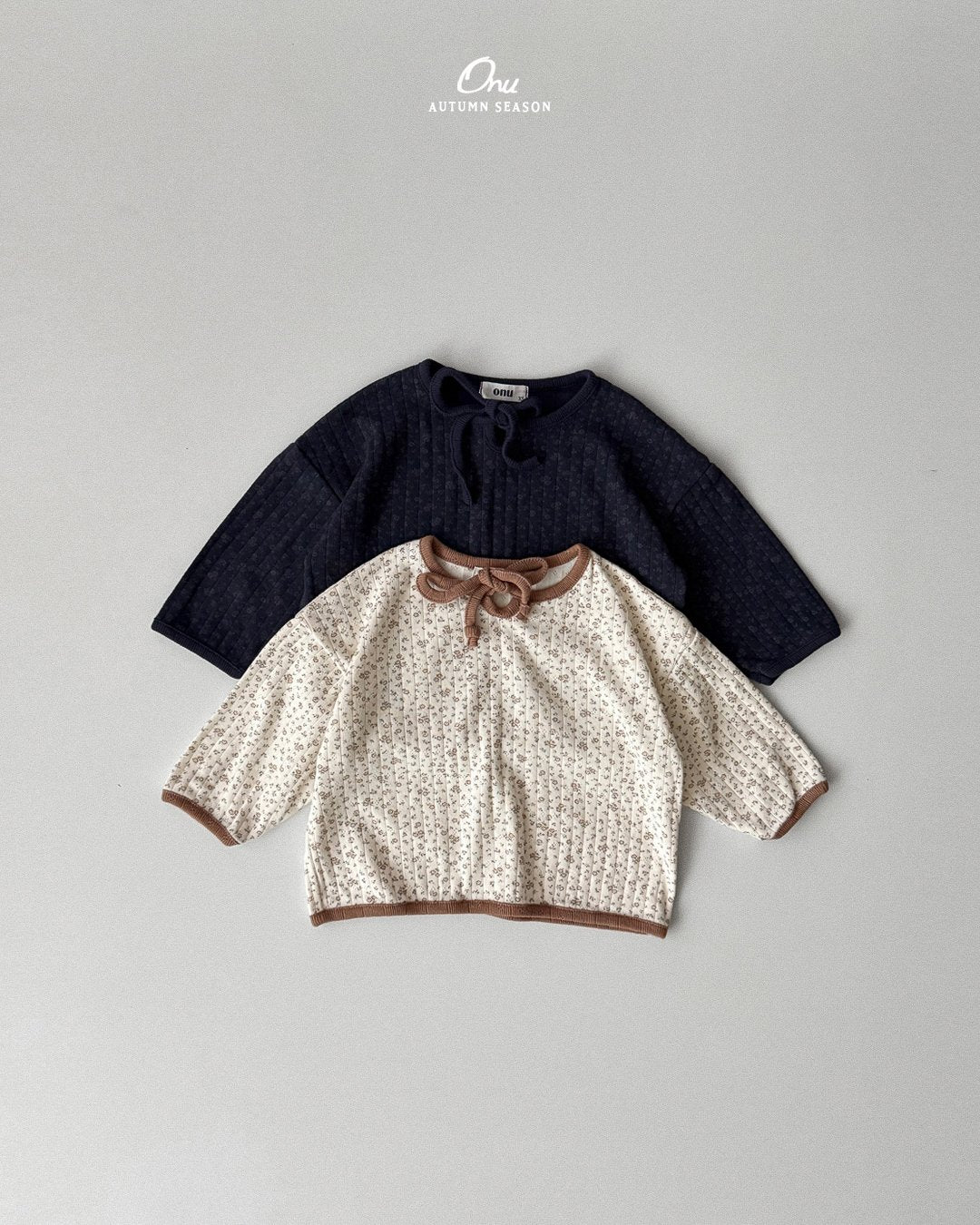 ［onu］Flower ribbon tee