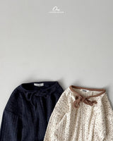 ［onu］Flower ribbon tee