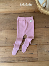 ［bebe holic］Ribbon foot leggings