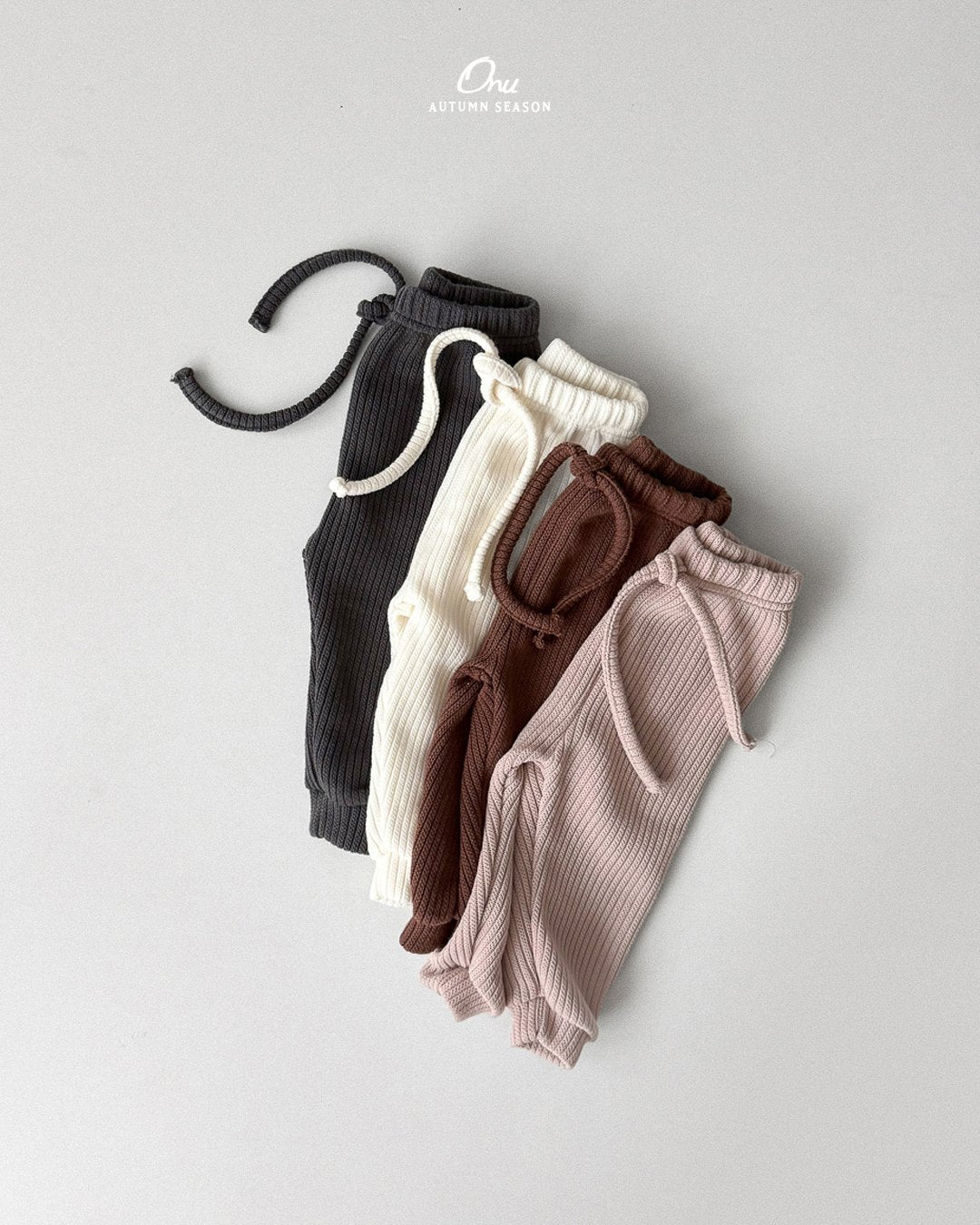 ［onu］Slim rib pants