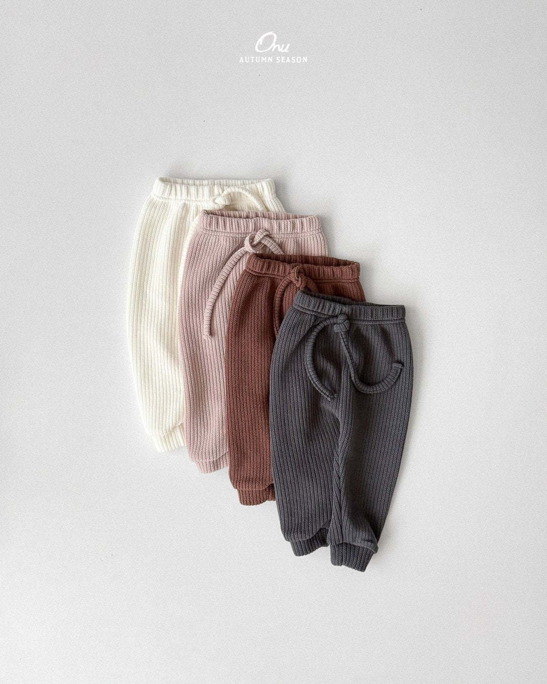 ［onu］Slim rib pants