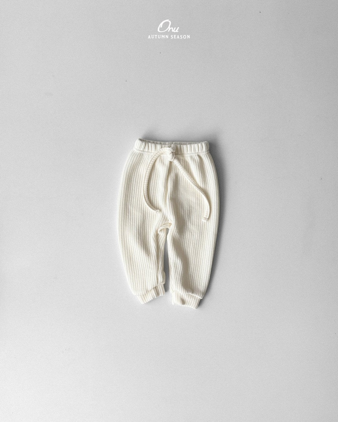 ［onu］Slim rib pants