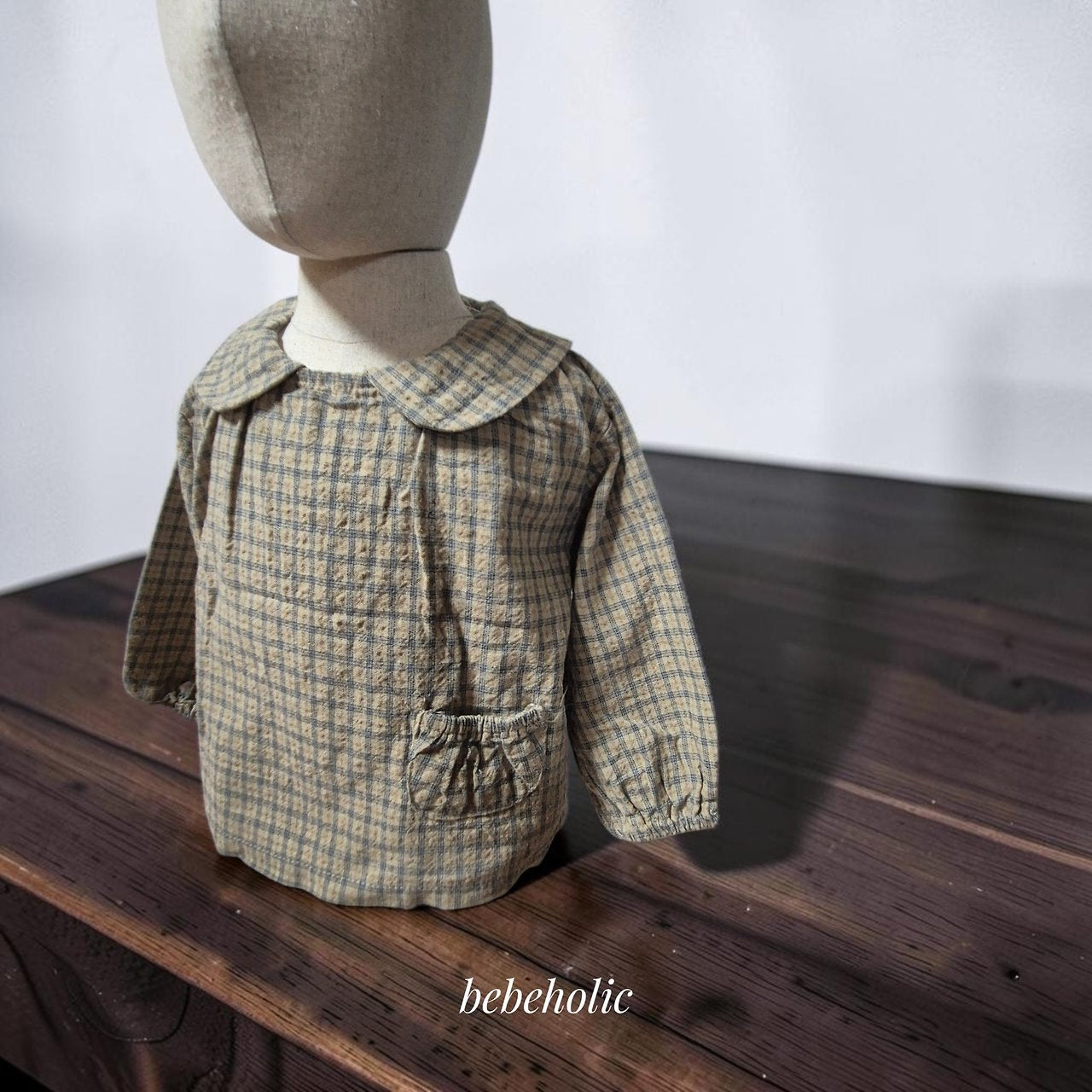 ［bebe holic］Double check blouse