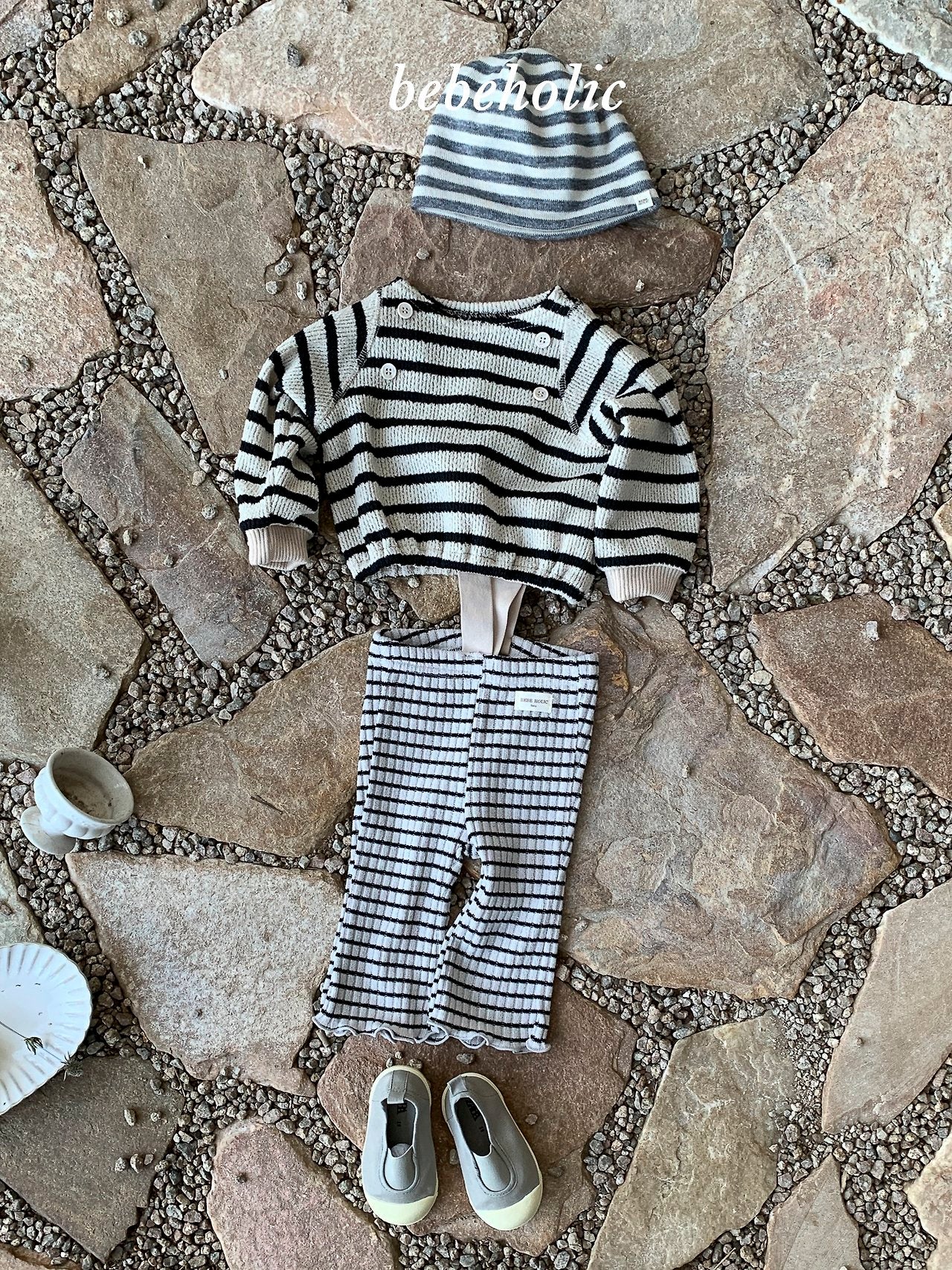 ［bebe holic］All day stripe mtm