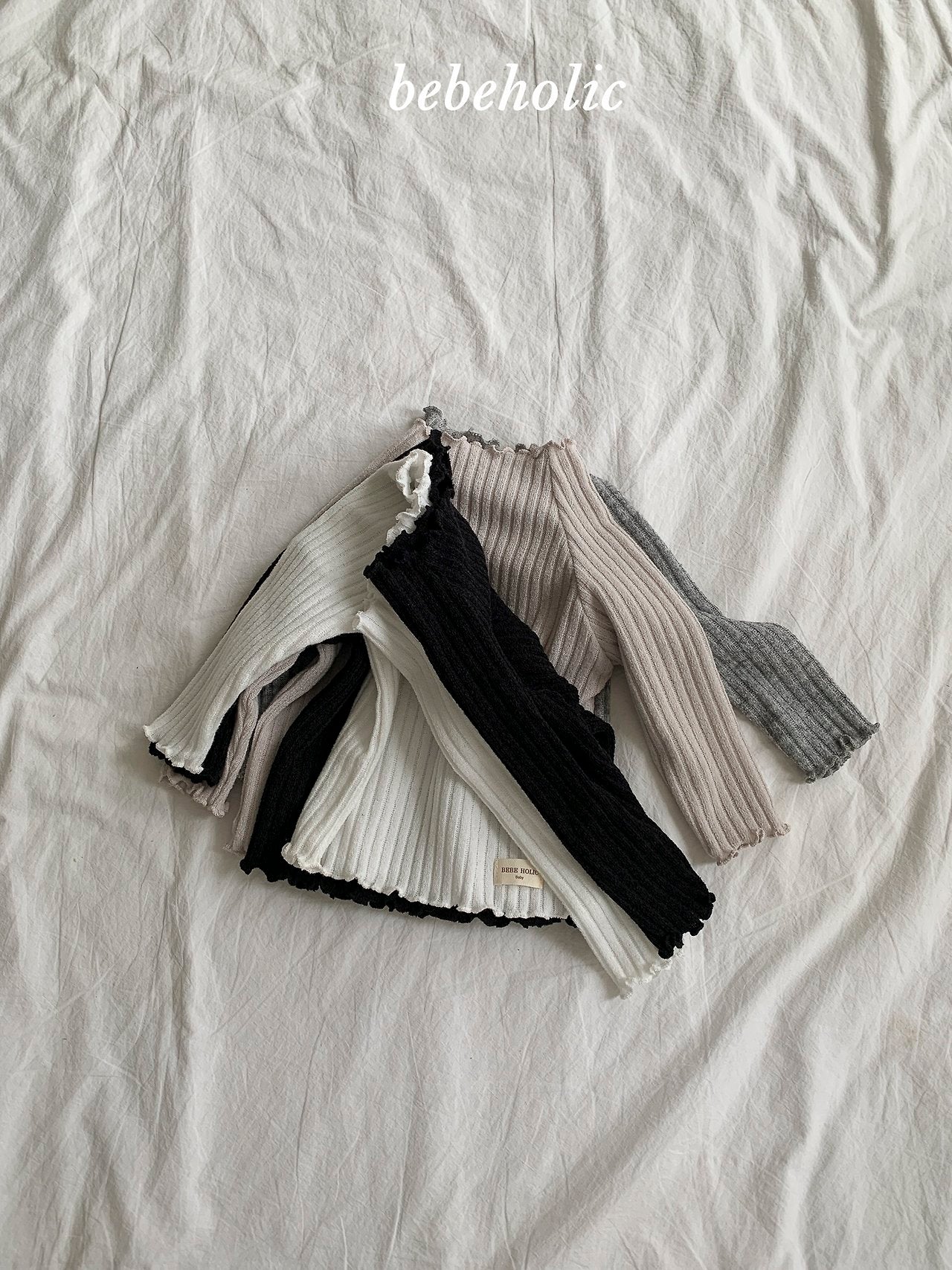 ［bebe holic］Jenny mellow rib tops