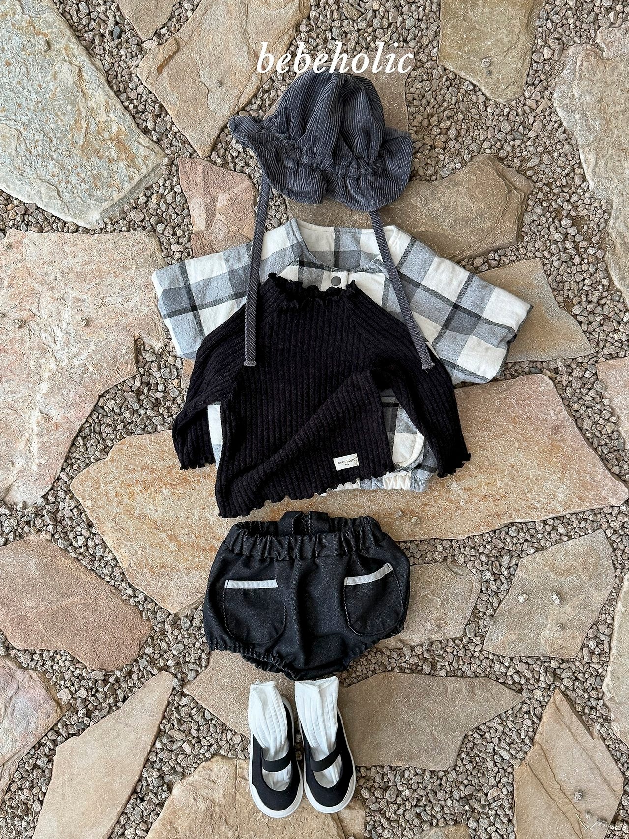 ［bebe holic］Jenny mellow rib tops