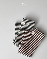 ［onu］Stripe mellow flare pants