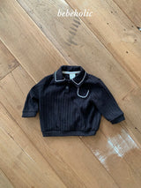 ［bebe holic］Tinny collar pocket tee