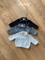 ［bebe holic］Tinny collar pocket tee