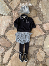 ［bebe holic］Tinny collar pocket tee