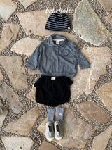 ［bebe holic］Tinny collar pocket tee