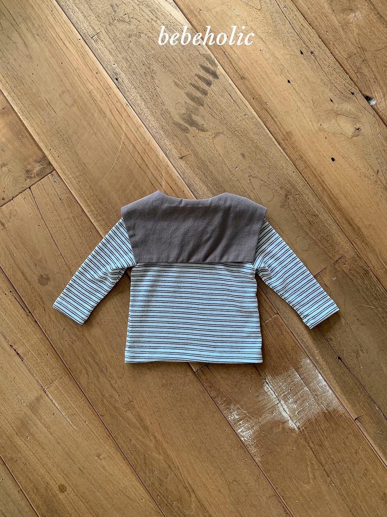 ［bebe holic］Stripe sailor collar tops