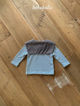 ［bebe holic］Stripe sailor collar tops