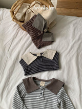 ［bebe holic］Stripe sailor collar tops
