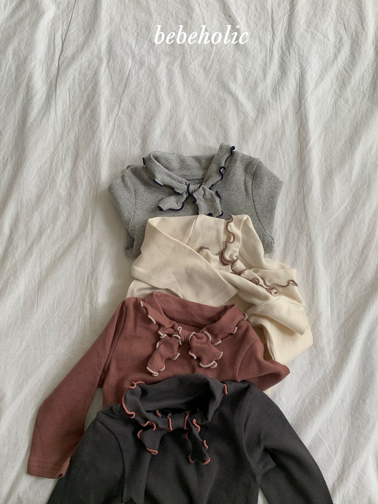 ［bebe holic］Tie mellow tops