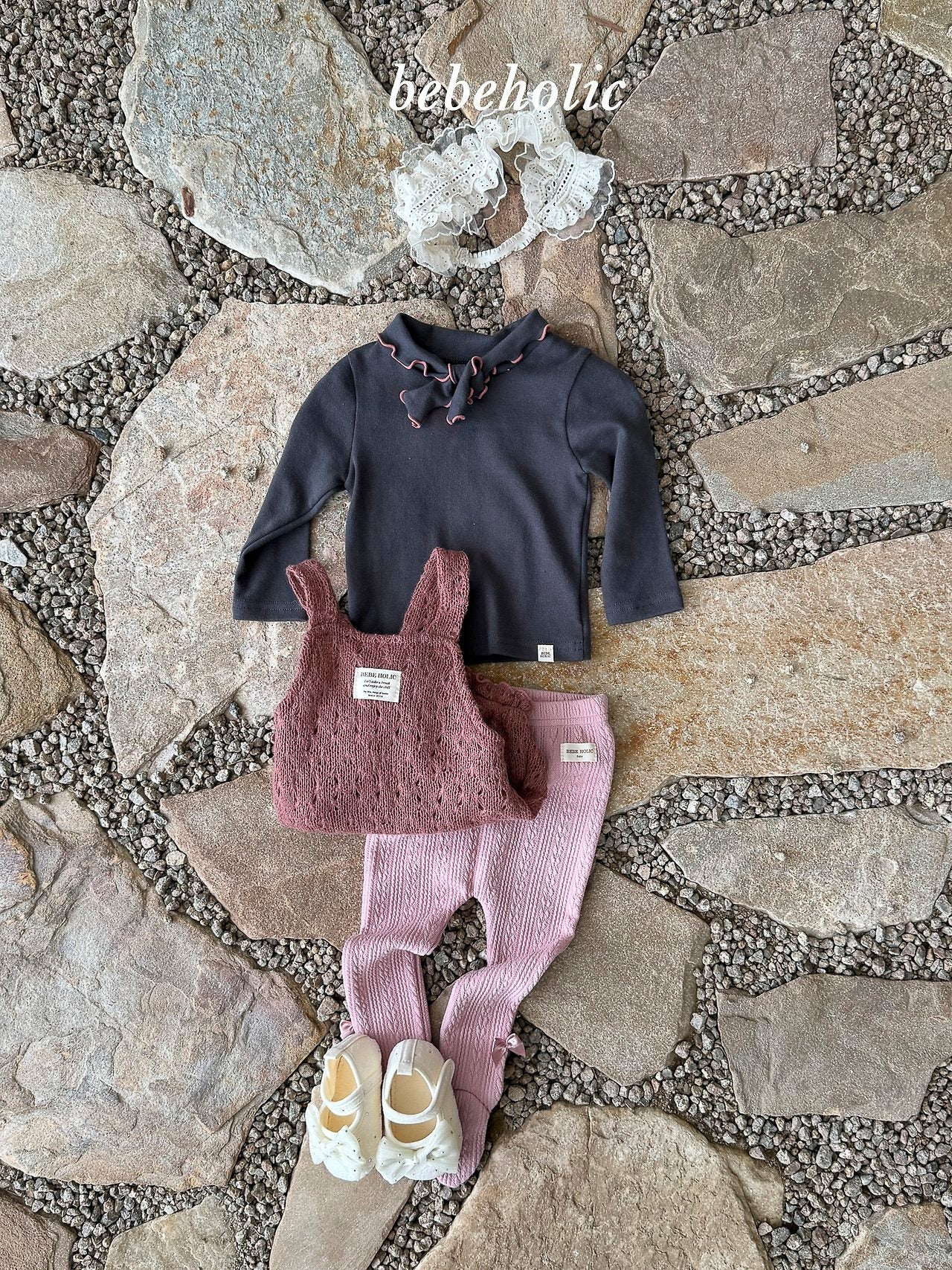 ［bebe holic］Tie mellow tops