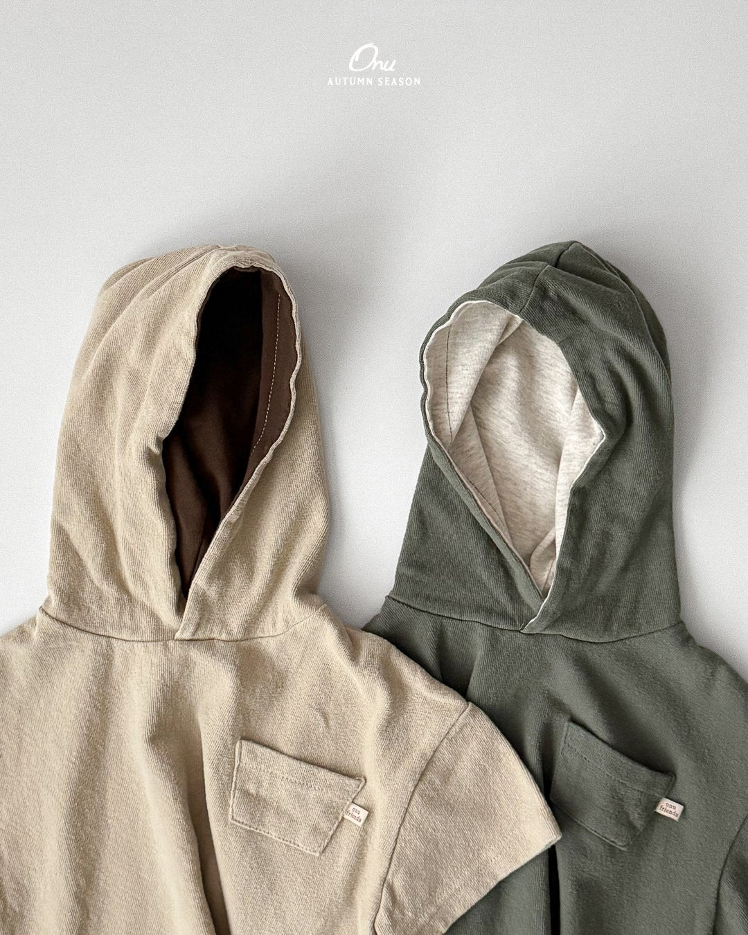 ［onu］Soft pocket hoodie