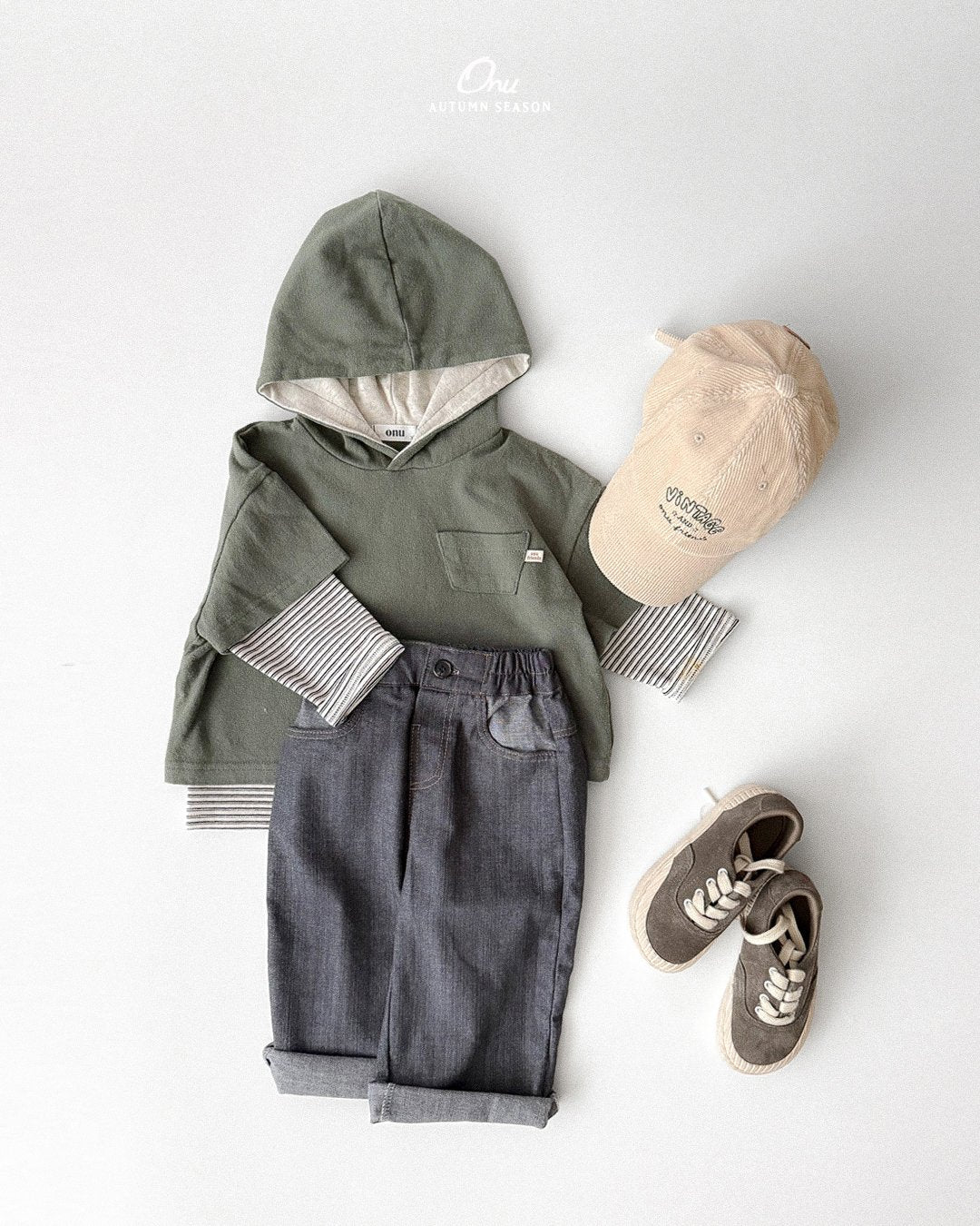 ［onu］Soft pocket hoodie