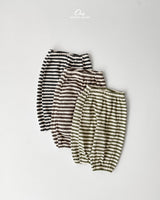 ［onu］Waffle stripe jogger pants