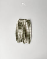 ［onu］Waffle stripe jogger pants