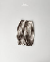 ［onu］Waffle stripe jogger pants