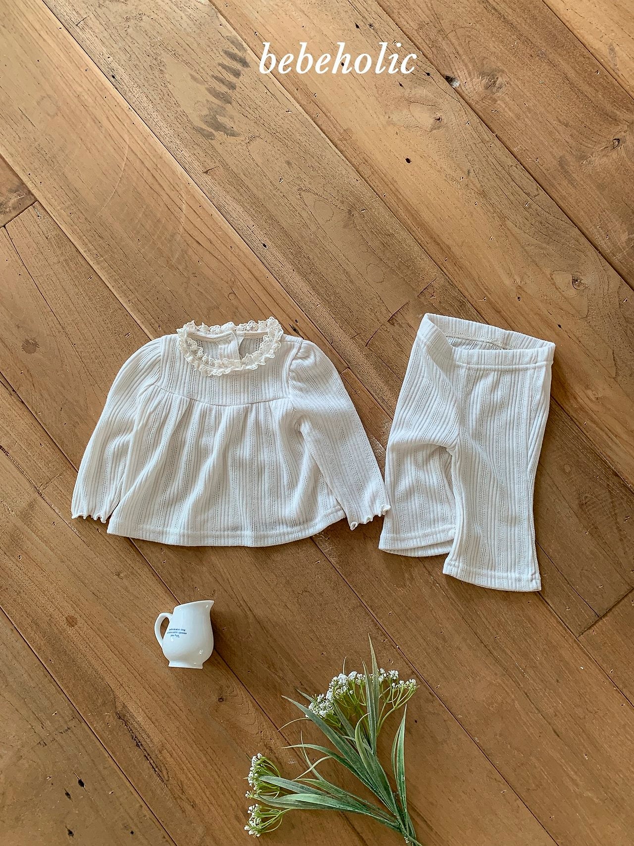 ［bebe holic］Morning shirring set up