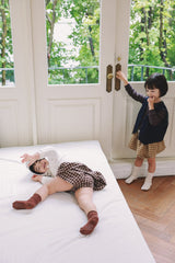 ［onu］Check lace skirt pants