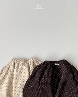 ［onu］Dot shirring blouse