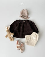 ［onu］Dot shirring blouse