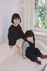 ［onu］Dot shirring blouse