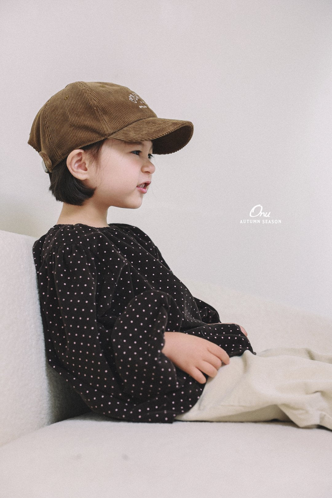 ［onu］Dot shirring blouse