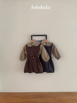 ［bebe holic］Kuku check suspender suit