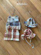 ［bebe holic］Roy check vest