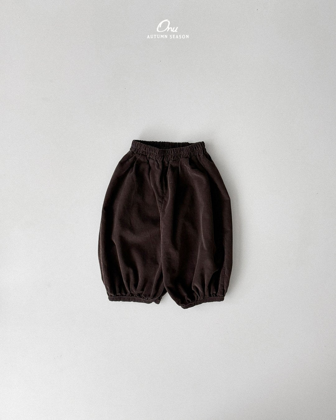 ［onu］Round corduroy soft pants