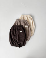 ［onu］Round corduroy soft pants