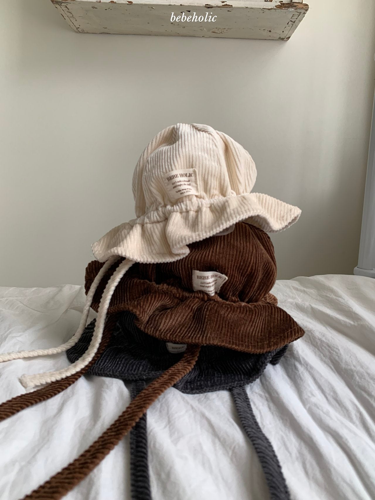 ［bebe holic］Corduroy bucket hat