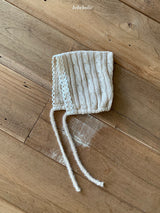 ［bebe holic］Twist knit bonnet