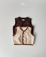 ［onu］Cream quilting vest