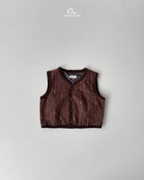 ［onu］Cream quilting vest