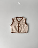 ［onu］Cream quilting vest