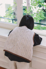 ［onu］Cream quilting vest