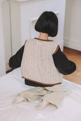 ［onu］Cream quilting vest